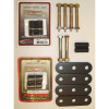 Rugged Ridge 18265.03 Greaseable Front and Rear Shackles in Black for a 55-75 jeep CJ