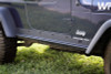 Rugged Ridge 11504.16 Black Textured Rocker Panel Guards for 04-06 Jeep Wrangler TJ Unlimited