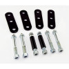 Rugged Ridge 18265.06 Front Greasable Shackles without Bushings for 76-86 Jeep CJ-5 , CJ-7 & CJ-8 Scrambler