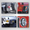 Rugged Ridge 12495.02 8 Piece Euro Light Guard Kit in Black for 97-06 Jeep Wrangler TJ & Unlimited TJ