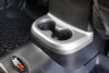 Rugged Ridge 11152.18 Rear Cup Holder Accent in Silver for 11-18 Jeep Wrangler JK