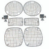 Rugged Ridge 11236.01 Black Mesh Light Guard Set for 97-06 Jeep Wrangler TJ & Unlimited
