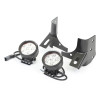 Rugged Ridge 11027.13 Windshield Light Bracket Kit in Black with Round LED Lights for 97-06 Jeep Wrangler TJ & Unlimited