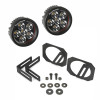 Rugged Ridge 11232.27 LED Round Fog Light Kit for 07-18 Jeep Wrangler JK