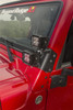 Rugged Ridge 11232.36 A-Pillar Light Mount Brackets for 97-06 Jeep Wrangler TJ & Unlimited