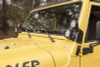 Rugged Ridge 11232.37 A-Pillar Light Mount Brackets Kit with 3.5" Round LED Lights for 97-06 Jeep Wrangler TJ