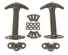 Rugged Ridge 11210.01 Hood Catch Kit for 42-95 Jeep 42-95 Jeep CJ & Wrangler YJ
