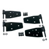 Rugged Ridge 11202.01 Door Hinge Kit in Black for 97-06 Jeep Wrangler TJ & Unlimited