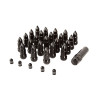 Rugged Ridge 16715.27 Bullet Style Lug Nut Kit with Aluminum Valve Stem Caps
