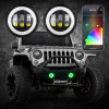 XKGLOW LED Fog Light Kit for 07-26 Jeep Wrangler JK, JL, & Gladiator JT