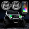 XKGLOW 7" LED Headlight Kit XKchrome Smartphone App for 97-26 Jeep Wrangler TJ, JK, JL, & Gladiator JT