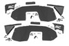 Rough Country 10653 Front Inner Fenders for 20-26 Jeep & Gladiator JT