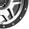 Pro Comp 41 Series Phaser, 17x9 Wheel with 5 on 5 Bolt Pattern - Machine Black with Stainless Steel Bolts - 3541-7973