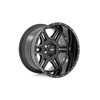 Rough Country 92 Series Wheel, 18x9 with 6 on 5.5 Bolt Pattern - Gloss Black - 92181812