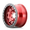 Dirty Life Roadkill Race Wheel, 17x9 with 8 on 170 Bolt Pattern - Crimson Candy Red Beadlock - 9302-7970R14