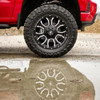 Rough Country Series 93, 20x9 with 5 on 5/5 on 4.5 Bolt Pattern - Black / Milled - 93209013