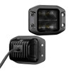 Go Rhino Blackout Series Pair of 3x3 LED Cube Flood Light Kit - Flush Mount - 750400321FCF