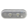 JW Speaker 12-48V Clear LED Dome Light with 7" Bare Leads, No Switch, No Timer - W0442511