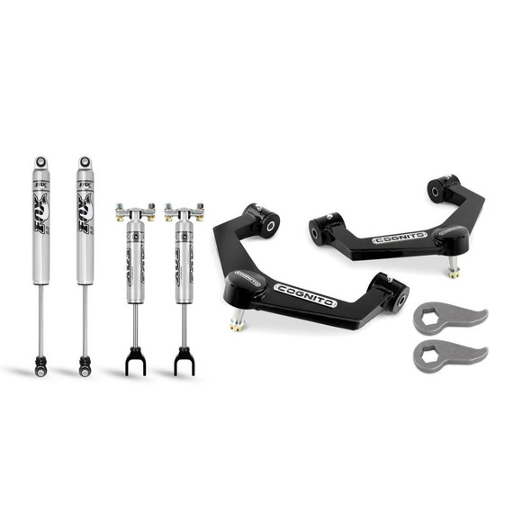 Cognito Motorsports 3" Performance Leveling Kit with Fox PS 2.0 IFP Shocks - 110-P0779