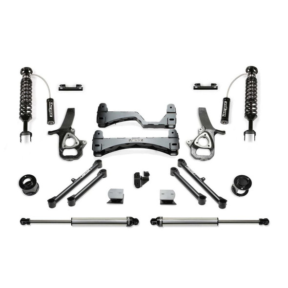 Fabtech 6 Inch Performance Lift Kit with Dirt Logic Reservoir Coilovers and Shocks - K3095DL
