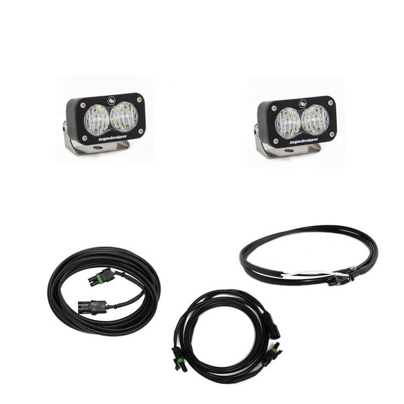 Baja Designs S2 Sport Dual Reverse Light Kit with Toggle Wiring (Wide Cornering Clear) - 447651