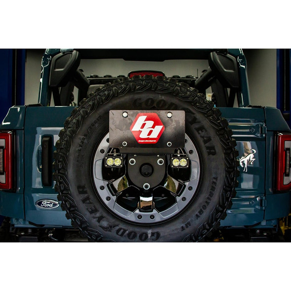 Baja Designs Dual S2 Sport Reverse Light Kit with License Plate with Upfitter Harness - 447764UP