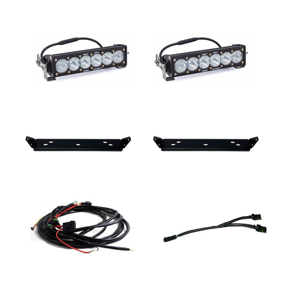 Baja Designs 10" Onx6 Driving Combo Behind Grill Light Kit (Clear) - 448063