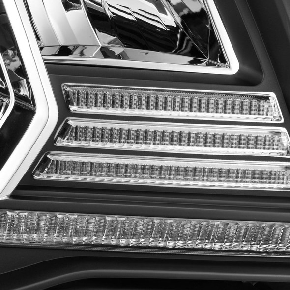 AlphaRex LUXX-Series LED Crystal Headlights (Black) - 880735