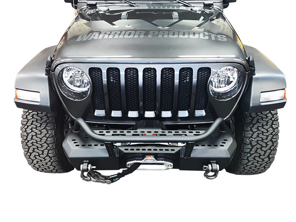 MOD Series Front Stubby Bumper with Brush Guard for 18-24 Jeep Wrangler JL & Gladiator JT |6537