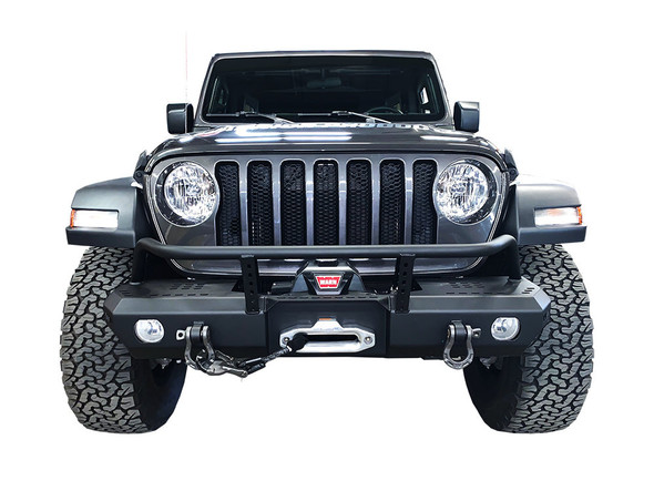 MOD Series Front Mid-Width Bumper with Brush Guard for 18-24 Jeep Wrangler JL & Gladiator JT |6538