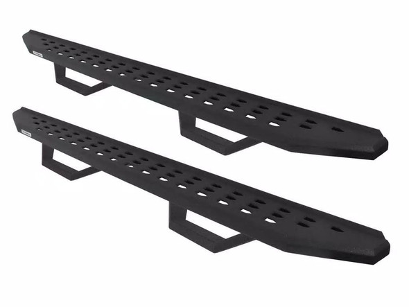 RealTruck Go Rhino 6945168720PC RB20 Running Boards in Textured Black with Step for 20-25 Jeep Gladiator