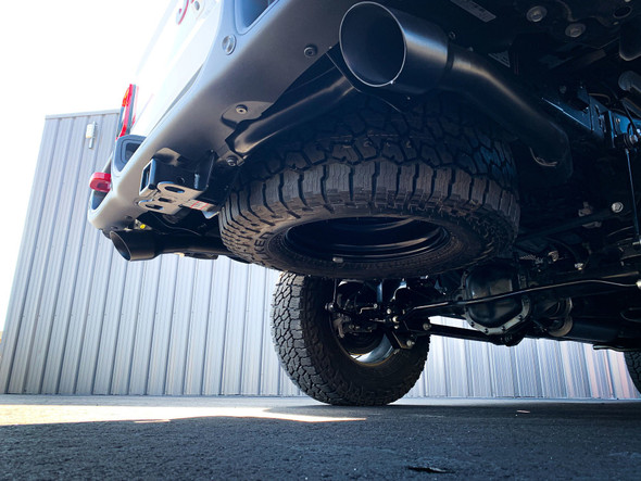 MBRP S5538AL 2.5" Dual Rear Exit Cat Back Exhaust System in Aluminized for 20-25 Jeep Gladiator JT