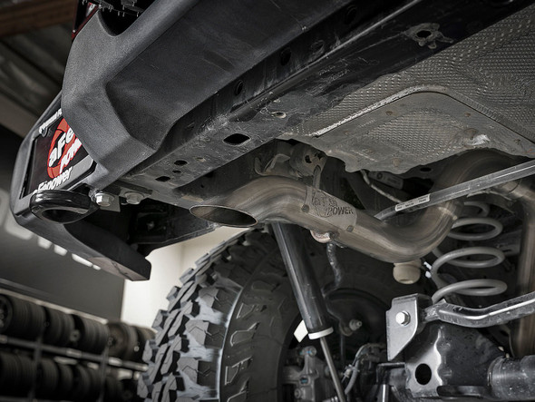aFe Power 49-48075 Mach Force XP Hi-Tuck 2.5" 409 Stainless Cat-Back Exhaust System with Turndown Tip for 18-25 Jeep Wrangler JL