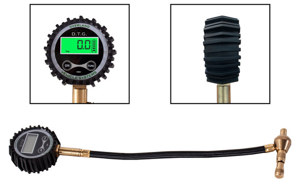 Overland Vehicle Systems 12020001 Digital Tire Deflator with Valve Stem Repair Kit & Storage Bag