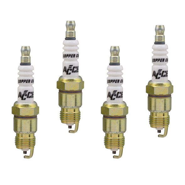 Accel 0736-4 U-Groove Spark Plugs for 84-02 Jeep Vehicles with 2.5/4.0L Engine