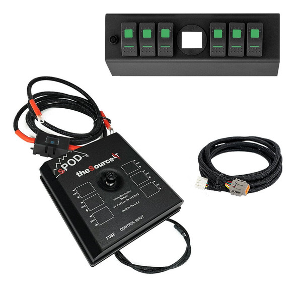 sPOD 873145 SourceLT with Genesis Adapter in Green for 09-18 Jeep Wrangler JK