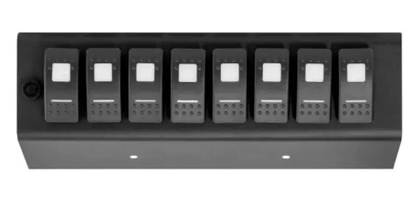 sPOD 860880 Add-On Switch Panel For 8-Circuit SE System - in Red for 09-18 Jeep Wrangler JK