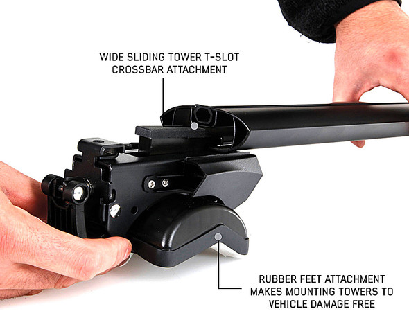 Overland Vehicle Systems Freedom Cross Bars System for Factory Side Rail Mount
