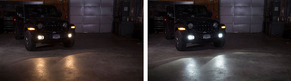 Diode Dynamics DD0173P LED Fog Light Cluster XP80 LED Cool White (pair) for 18-25 Jeep Wrangler JL & Gladiator JT
