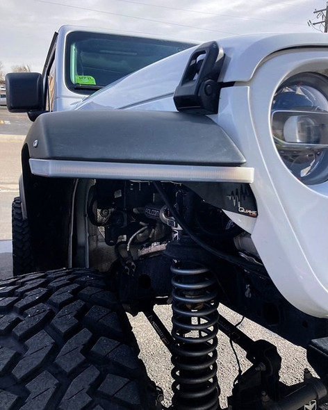 Quake LED QTE1043 9.5" x 0.75" Slim Chop Kit DRL w/ Sequential Switchback Turn Signal & Side Marker Light for 18-25 Jeep Wrangler JL & Gladiator JT Sahara or Overland