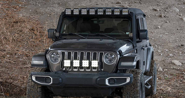 Diode Dynamics DD6821 SS5 Windshield Sport CrossLink Combo Lightbar Kit for 18-22 Jeep Wrangler JL