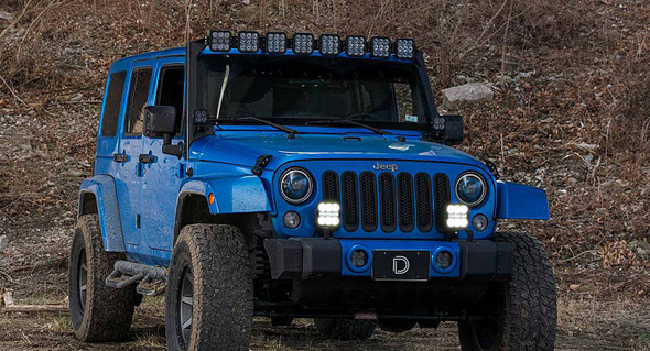 Diode Dynamics DD7282P Stage Series Bumper Bracket Kit for 07-18 Jeep Wrangler JK