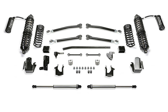 Fabtech 5'' Trail Lift Kit with 2.5" Dirt Logic Front Reservoir Shocks & 2.25" Rear Dirt Logic Shocks for 20-22 Jeep Wrangler JL Unlimited 4-Door