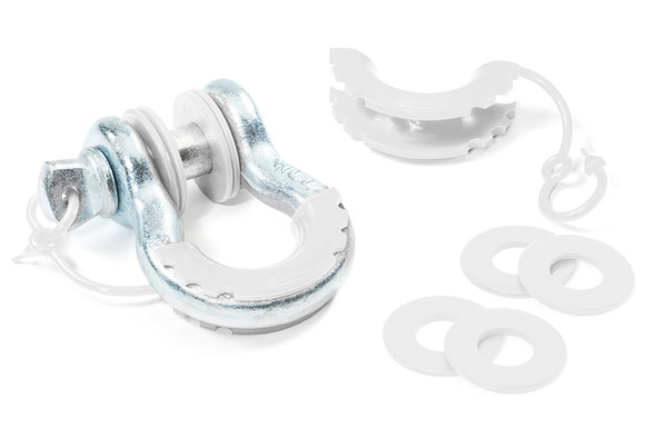 Daystar KU70059WH Locking D-Ring Isolator and Washers in White for 3/4" D-Ring Shackle