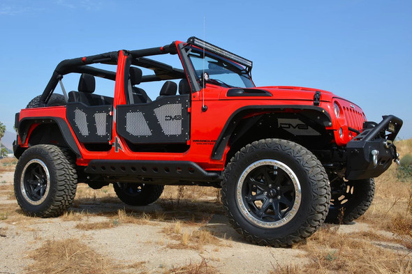 DV8 Offroad Mesh replacement Screen Kit for 07-18 Jeep Wrangler JK & Unlimited JK DV8 Rock Doors
