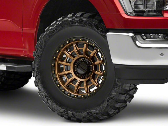 KMC Carnage Matte Bronze with Black Lip 6-Lug Wheel; 17x9; 0mm Offset - F150 Wheels