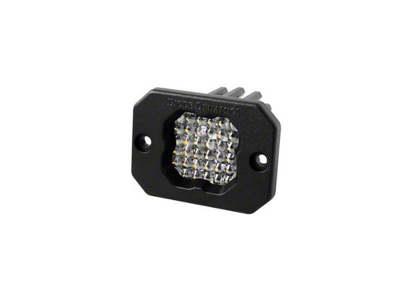 Diode Dynamics Stage Series C1R Flush Mount LED Pod Light; White Flood - F150 Light Bar