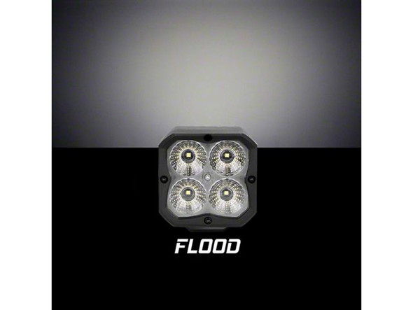 XK Glow App Controlled C3 LED Cube Light Kit with Controller Upgrade; Flood Beam - F150 Light Bar