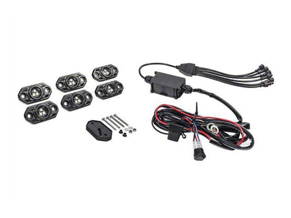 KC HiLiTES C-Series RGB Multi-Color Multi-Use LED 6-Light System; 5W Flood Beam - F150 Accent Light