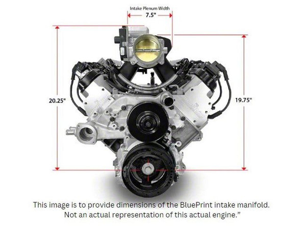 BluePrint Engines ProSeries LS BPE Block 427 C.I. 655 HP Deluxe Dressed Fuel Injected Crate Engine with Polished Pulley Kit - F150- Engine Component